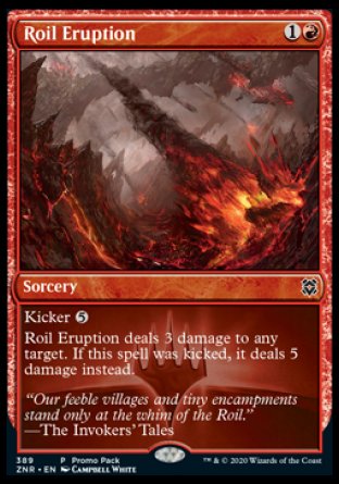 (389) Magic The Gathering Zendikar Rising: Promos Single: Roil Eruption Holo Common