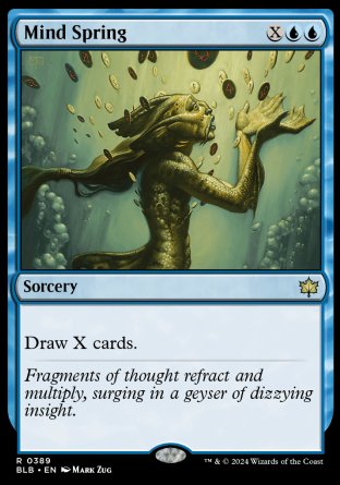 (389) Magic The Gathering Bloomburrow: Extras Single: Mind Spring Rare