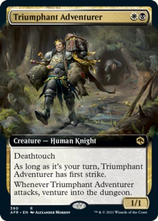 (390) Magic The Gathering Adventures in the Forgotten Realms: Extras Single: Triumphant Adventurer Rare