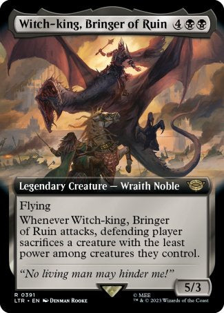 (391) Magic The Gathering The Lord of the Rings: Tales of Middle-earth: Extras Single: Witch-king, Bringer of Ruin (V.2) Holo Rare