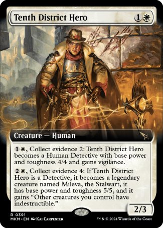 (391) Magic The Gathering Murders at Karlov Manor: Extras Single: Tenth District Hero Rare