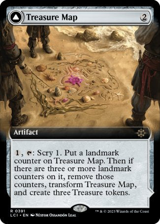 (391) Magic The Gathering The Lost Caverns of Ixalan: Extras Single: Treasure Map / Treasure Cove Holo Rare
