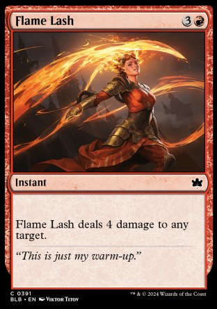 (391) Magic The Gathering Bloomburrow: Extras Single: Flame Lash Common