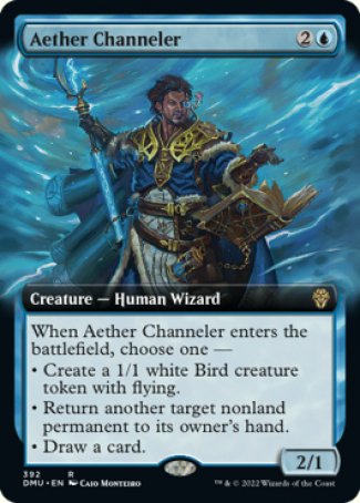 (392) Magic The Gathering Dominaria United: Extras Single: Aether Channeler Rare