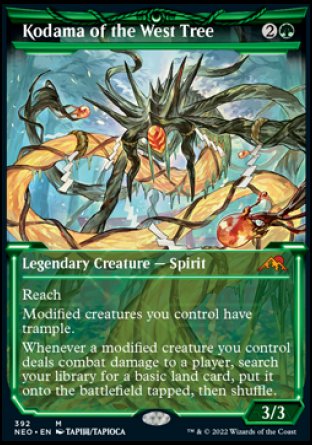 (392) Magic The Gathering Kamigawa: Neon Dynasty: Extras Single: Kodama of the West Tree (V.1) Holo Mythic