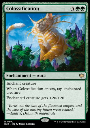 (392) Magic The Gathering Bloomburrow: Extras Single: Colossification Rare