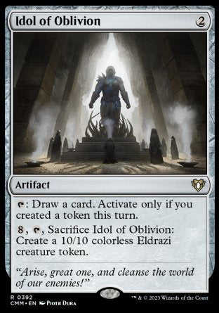(392) Magic The Gathering Commander Masters Single: Idol of Oblivion Holo Rare