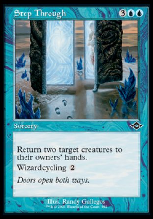 (392) Magic The Gathering Modern Horizons 2: Extras Single: Step Through (V.2) Common