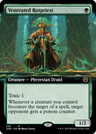 (392) Magic The Gathering Phyrexia: All Will Be One: Extras Single: Venerated Rotpriest Rare