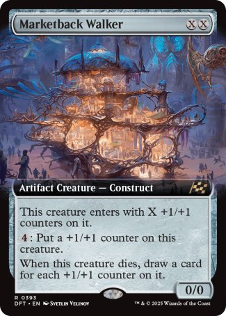 (393) Magic The Gathering Aetherdrift: Extras Single: Marketback Walker Rare