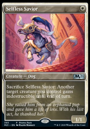 (393) Magic The Gathering Core 2021: Promos Single: Selfless Savior Uncommon