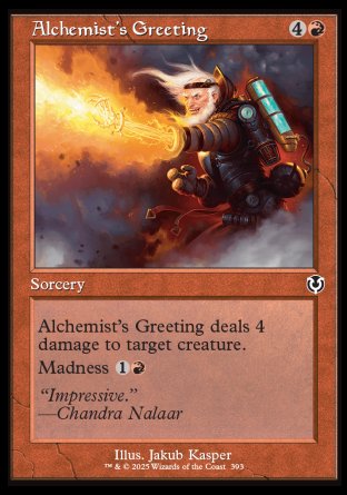 (393) Magic The Gathering Innistrad Remastered: Extras Single: Alchemist's Greeting Holo Common