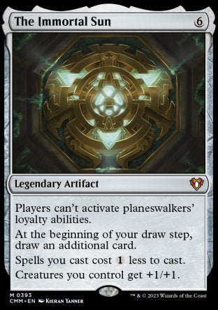 (393) Magic The Gathering Commander Masters Single: The Immortal Sun Holo Mythic