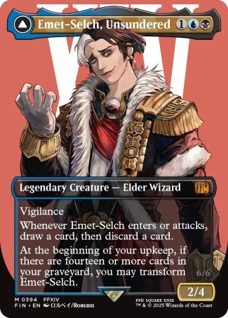 (394) Magic The Gathering Magic: The Gathering - FINAL FANTASY: Extras Single: Emet-Selch, Unsundered // Hades, Sorcerer of Eld (V.1) Holo Mythic