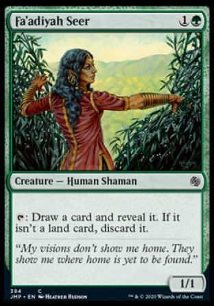 (394) Magic The Gathering Jumpstart Single: Fa'adiyah Seer Common