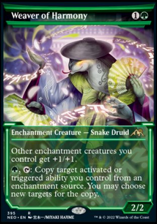 (395) Magic The Gathering Kamigawa: Neon Dynasty: Extras Single: Weaver of Harmony (V.1) Holo Rare