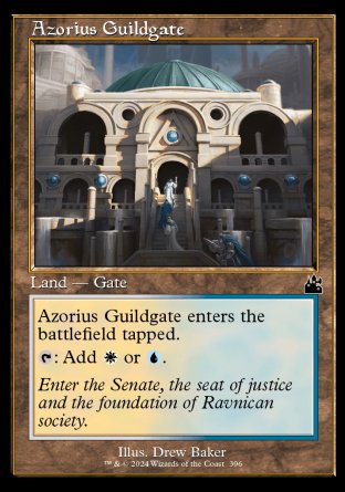 (396) Magic The Gathering Ravnica Remastered: Extras Single: Azorius Guildgate Common