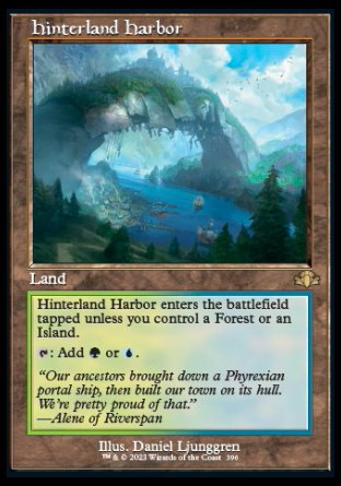 (396) Magic The Gathering Dominaria Remastered: Extras Single: Hinterland Harbor Holo Rare