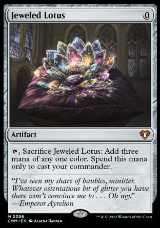 (396) Magic The Gathering Commander Masters Single: Jeweled Lotus Holo Mythic