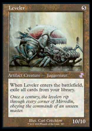 (397) Magic The Gathering Time Spiral Remastered: Extras Single: Leveler Holo Time Shifted