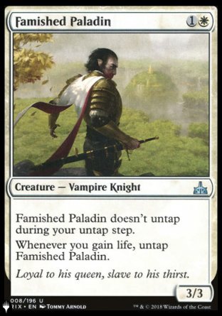 (008) Magic The Gathering The List Single: Famished Paladin Uncommon
