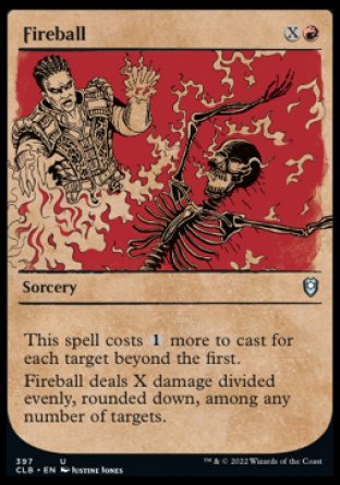 (397) Magic The Gathering Commander Legends: Battle for Baldur's Gate: Extras Single: Fireball Holo Uncommon