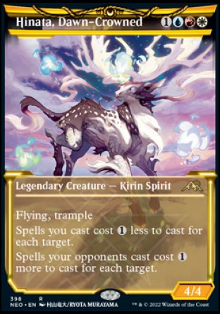 (398) Magic The Gathering Kamigawa: Neon Dynasty: Extras Single: Hinata, Dawn-Crowned (V.1) Holo Rare