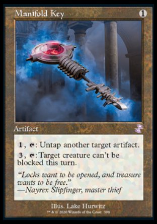 (398) Magic The Gathering Time Spiral Remastered: Extras Single: Manifold Key Holo Time Shifted