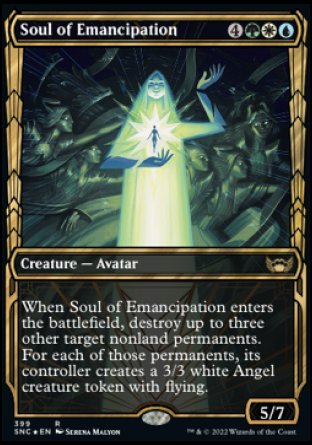 (399) Magic The Gathering Streets of New Capenna: Extras Single: Soul of Emancipation (V.2) Holo Rare