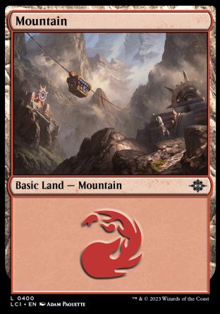 (399) Magic The Gathering The Lost Caverns of Ixalan: Extras Single: Mountain (V.1) Land