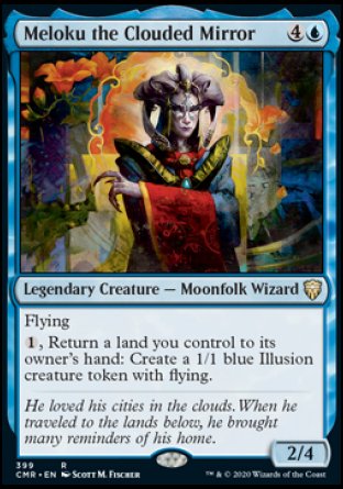 (399/361) Magic The Gathering Commander Legends: Extras Single: Meloku the Clouded Mirror Rare
