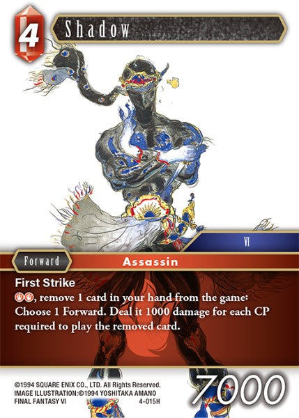 (015) Final Fantasy TCG Opus IV Single: Shadow (4-015) Hero