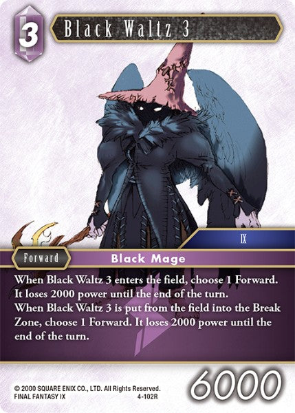 (102) Final Fantasy TCG Opus IV Single: Black Waltz 3 (4-102) Holo Rare