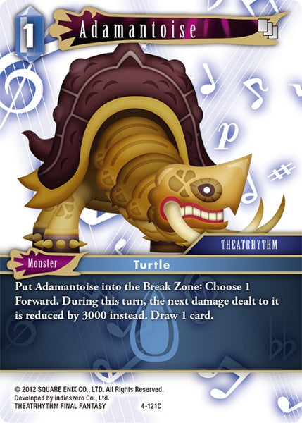 (121) Final Fantasy TCG Opus IV Single: Adamantoise (4-121) Holo Common