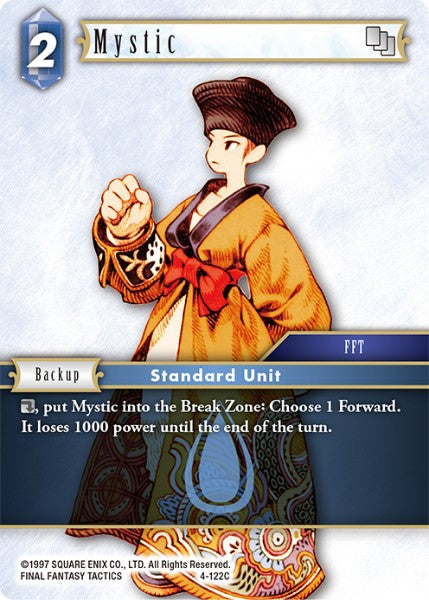 (122) Final Fantasy TCG Opus IV Single: Mystic (4-122) Common