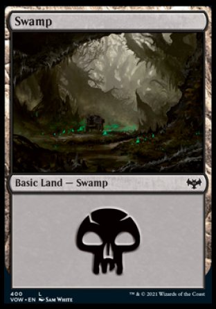 (400) Magic The Gathering Innistrad: Crimson Vow: Extras Single: Swamp Land