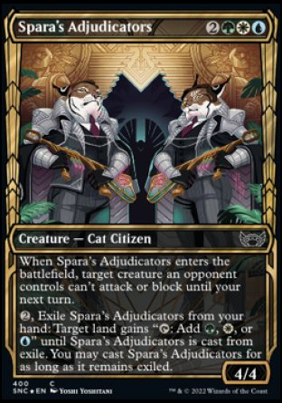 (400) Magic The Gathering Streets of New Capenna: Extras Single: Spara's Adjudicators (V.2) Holo Common