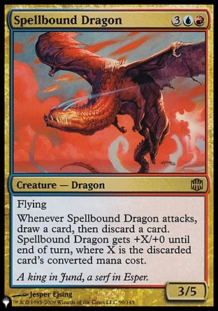 (090) Magic The Gathering The List Single: Spellbound Dragon Rare