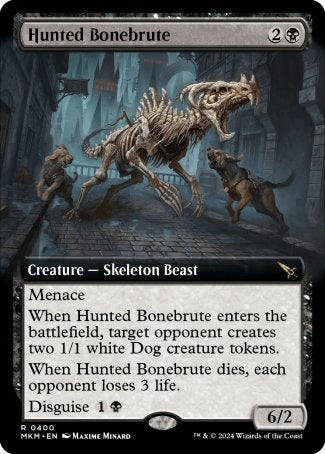 (400) Magic The Gathering Murders at Karlov Manor: Extras Single: Hunted Bonebrute Holo Rare
