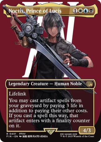 (401) Magic The Gathering Magic: The Gathering - FINAL FANTASY: Extras Single: Noctis, Prince of Lucis (V.1) Rare