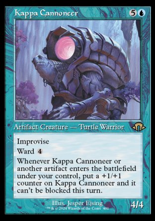 (401) Magic The Gathering Modern Horizons 3: Extras Single: Kappa Cannoneer Holo Rare