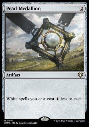 (401) Magic The Gathering Commander Masters Single: Pearl Medallion Holo Rare