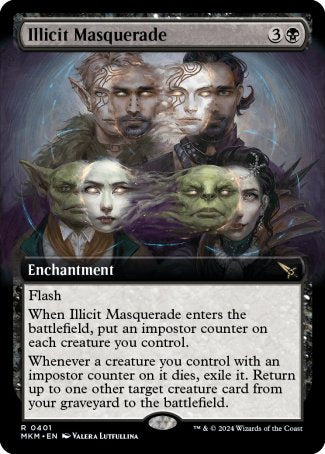 (401) Magic The Gathering Murders at Karlov Manor: Extras Single: Illicit Masquerade Rare