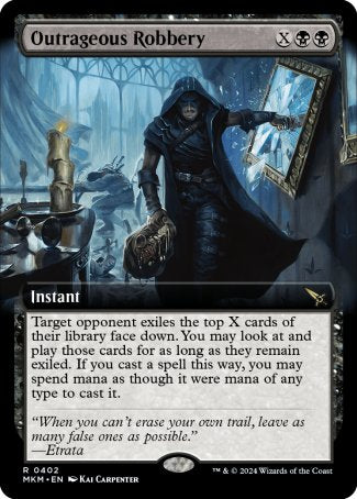 (402) Magic The Gathering Murders at Karlov Manor: Extras Single: Outrageous Robbery Holo Rare