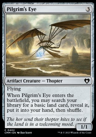 (402) Magic The Gathering Commander Masters Single: Pilgrim's Eye Holo Common