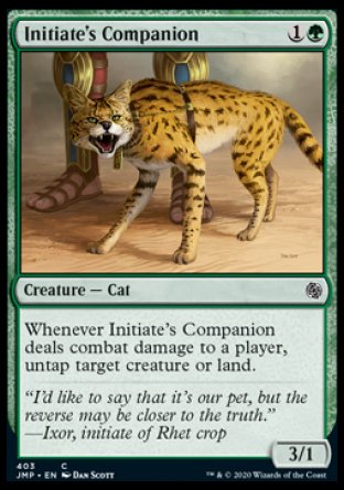 (403) Magic The Gathering Jumpstart Single: Initiate's Companion Common