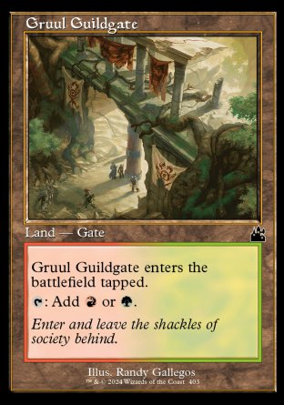 (403) Magic The Gathering Ravnica Remastered: Extras Single: Gruul Guildgate Common