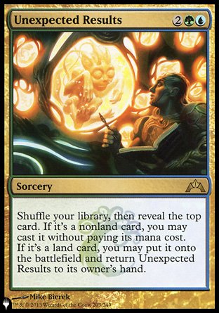(203) Magic The Gathering The List Single: Unexpected Results Rare
