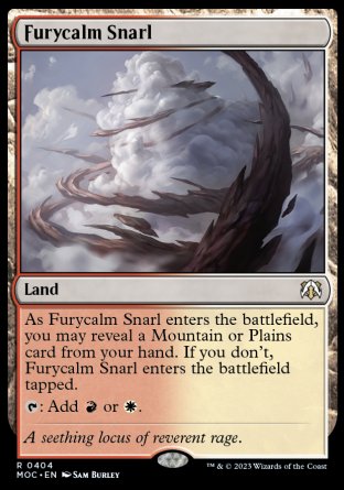 (404) Magic The Gathering Commander: March of the Machine Single: Furycalm Snarl Rare