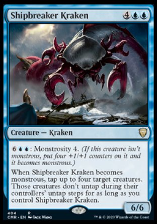 (404/361) Magic The Gathering Commander Legends: Extras Single: Shipbreaker Kraken Rare